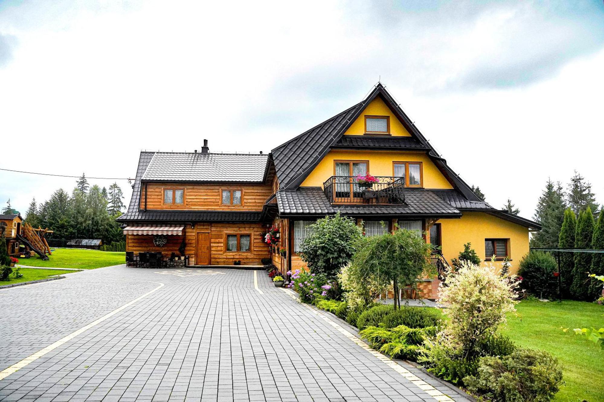ザコパネ Gosciniec Kukulka Z Jacuzzi Bed & Breakfast エクステリア 写真